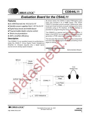 CDB44L11 datasheet  